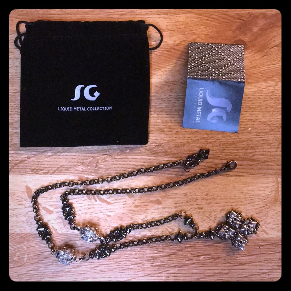 Sergio Gutierrez Black Chrome Necklace